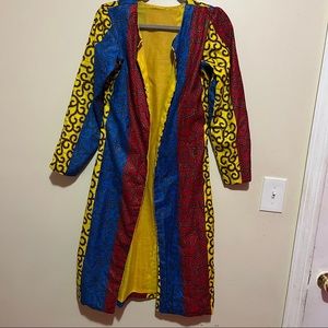 African Print Blazer